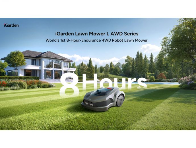 iGarden Lauches the L AWD Series: The World's First 8-Hour-Endurance 4WD Robotic Mower