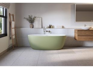 Fleurco Embraces Soft Colors with Solfege Freestanding Bathtub