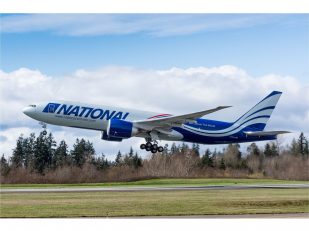 National Airlines' First Boeing 777-200 Freighter Commences Test Flights