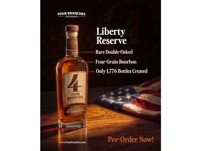 Four Branches Bourbon Announces Liberty Reserve, a Limited Commemorative Release Honoring 250 Years