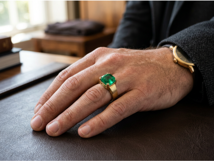 The Definitive List of Colombian Emerald Mens Rings: Style Meets Substance