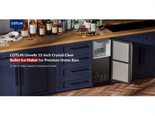 COTLIN Unveils a New Standard in 15-Inch Built-In Ice Maker Delivering Crystal-Clear Bullet Ice