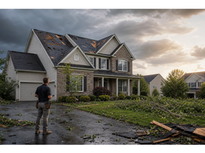 Request a Free Inspection from Sunnyside Roofing LLC After Storm Damage