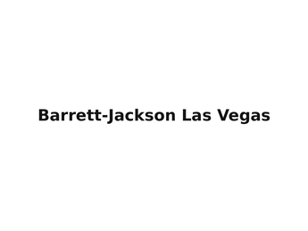 Barrett-Jackson Las Vegas