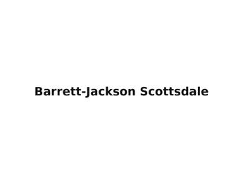 Barrett-Jackson Scottsdale