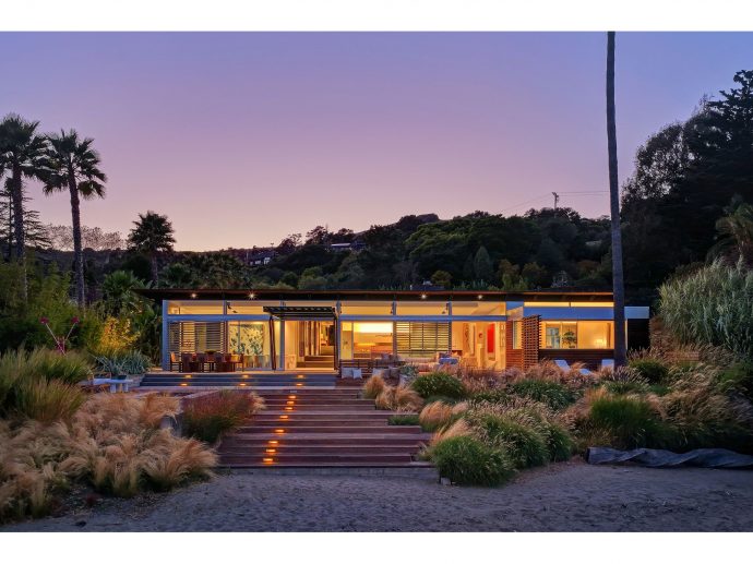 Masterfully Designed Beach House Hits the Market in Tiburon