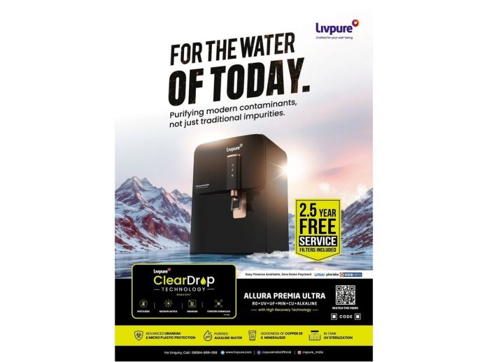 Livpure Introduces Allura Premia Ultra Powered by ClearDrop Technology