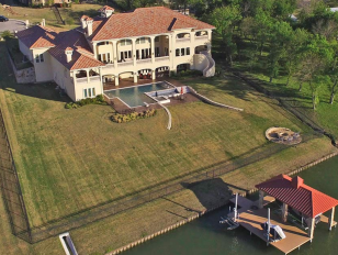 Luxury Auction Date Approaches for Impressive Lakefront Mansion in Outer Dallas, Texas