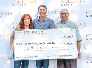 Columbia Winery Reaches Million Dollar Milestone for Seattle Children's Hospital