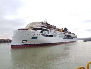 Viking Marks Float Out Of First Expedition Ship