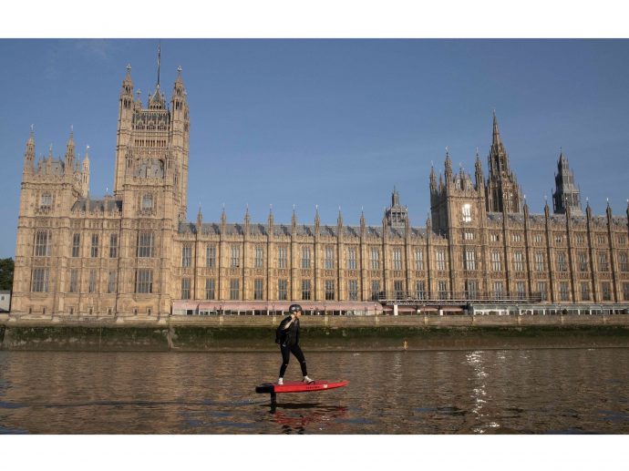 The TAG Heuer Aquaracer Makes Waves on London's River Thames