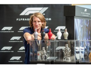 Freddie Hunt enjoys launching the new F1® Fragrances Race Collection in Silverstone