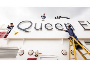 Cunard Makes Final Touches to Queen Elizabeth as the Ship Prepares for Return to Sailing on Friday