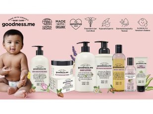 'goodnessme' a premium range of certified organic baby skin care products