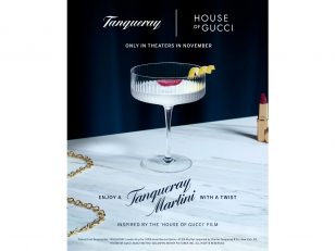 A Tanqueray Martini With A Twist Stars As A Pivotal Catalyst In MGM's New House of Gucci Film