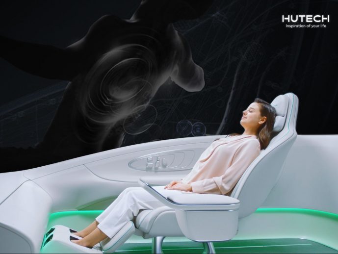 Hutech Massage Chair First Unveiling of "Sonic Wave Car Seat" at CES 2022