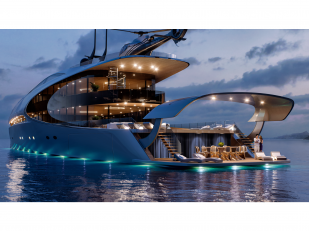 SkyStyle reveals 71-meter concept yacht exclusively with Denison