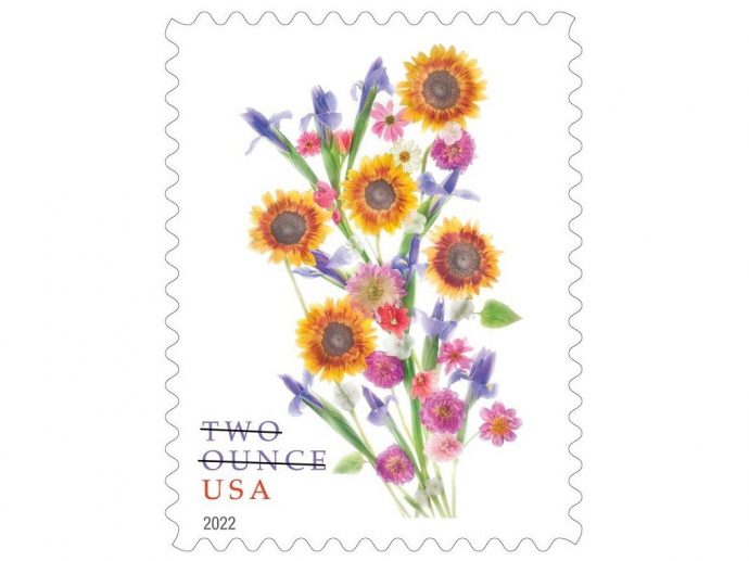 Postal Service Issues Sunflower Bouquet 2-Ounce Stamp