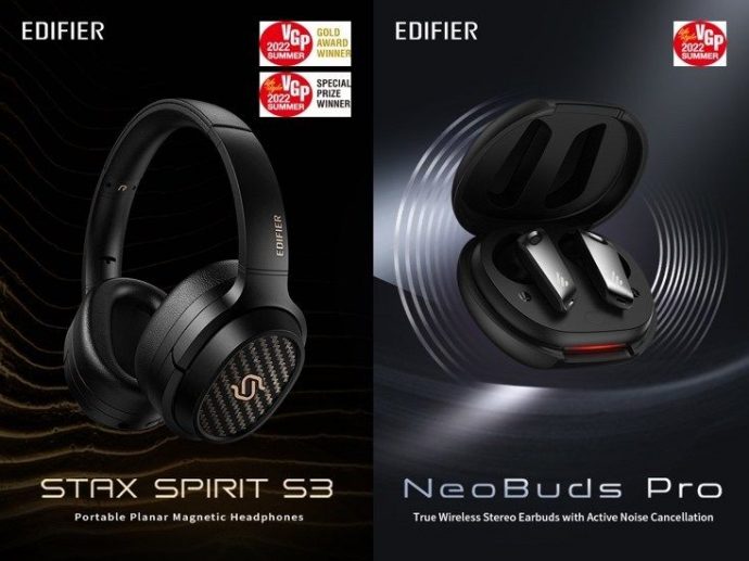 Edifier's STAX Spirit S3 and NeoBuds Pro take 3 prestigious awards at the VGP 2022 awards