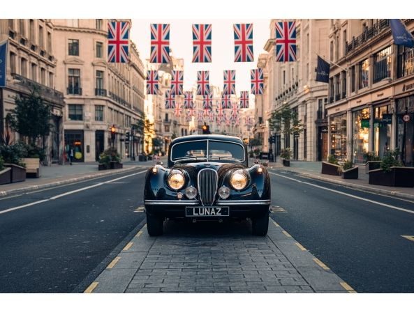 Lunaz unveils world’s first electric classic Jaguar made with ocean clean-up textiles