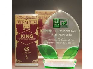 ORGANO® ANNOUNCES ITS KING OF COFFEE BRAND WINS INTERNATIONAL LOHAS AWARD FOR "BEST ORGANIC COFFEE"