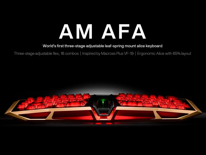 Angry Miao launches AM AFA, world's first Alice keyboard with 3-stage adjustable leaf-spring mount