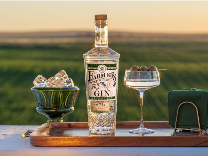 Revamped Farmer's Organic Gin Produced Farm To Glass In Idaho Launching Across The United States