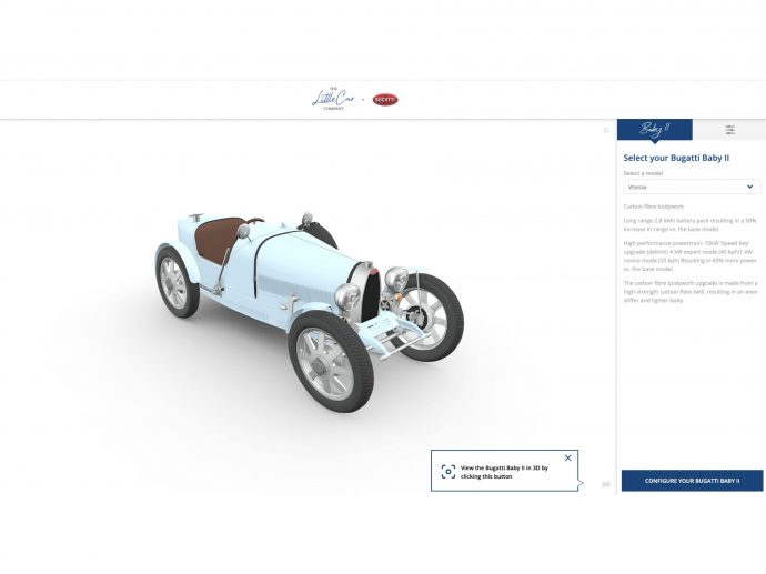 Bespoke Bugatti brought to life: The Little Car Company launches cutting-edge Bugatti Baby II