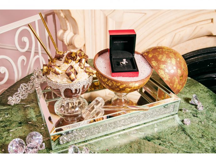 $250K "Diamond" Frrrozen Hot Chocolate With Designer Lorraine Schwartz In Honor Of Valentine's Day