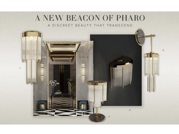 Lighthouses act as major inspiration for the dramatic beauty of the Pharo lighting fixtures!