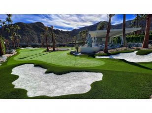 Synthetic Grass Creates a Backyard Putting Green Paradise