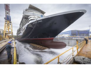 Cunard celebrates the float out of Queen Anne with milestone ceremony in Italy