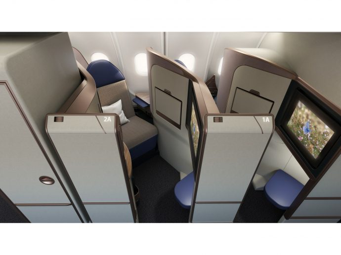 Raytheon Technologies' Collins Aerospace unveils Aurora - a premium lie flat business class suite