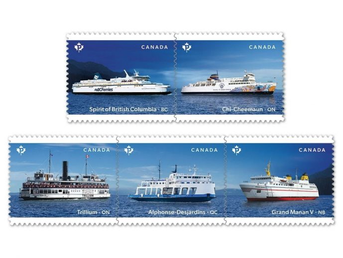 "Let's Take the Ferry!" New stamps highlight Canada's marine heritage