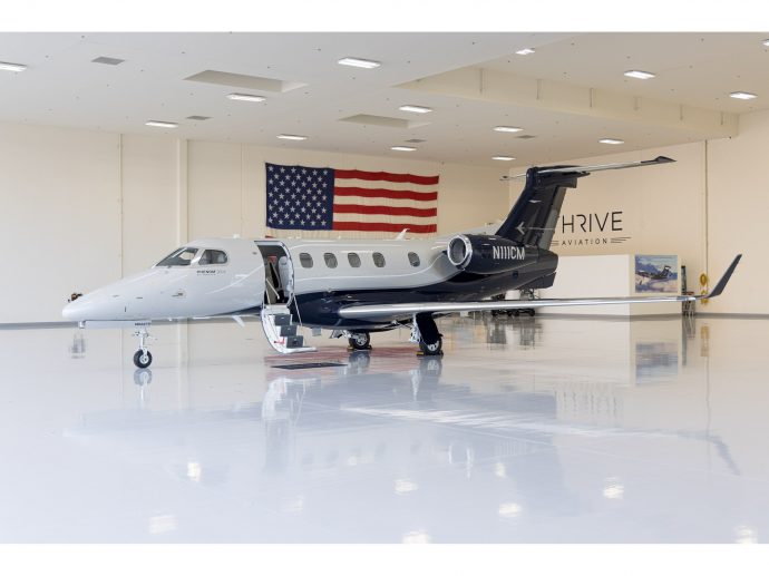 Thrive Aviation Adds Factory-Delivered Phenom 300E in Partnership with Munday Aviation LLC