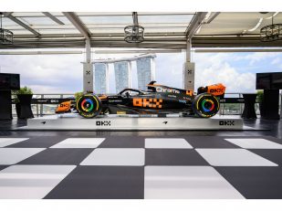 OKX switch McLaren MCL60 race car to Stealth Mode for the Singapore Grand Prix