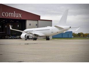 Comlux Completion Centre Celebrates Successful Delivery of Third ACJ TwoTwenty from Airbus