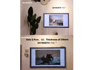 The world's first All-in-one Design Canvas Art Display TV made by SKYWORTH, Becomes the Shining Star