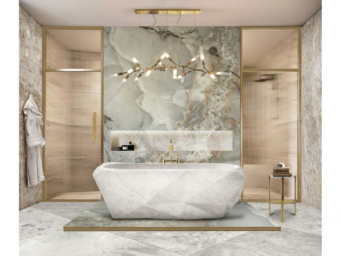 New Diamond Marble Bathtub a Marvel Carved in Marble