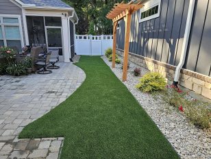 Artificial Grass Elevates Modest Charlotte, NC Home