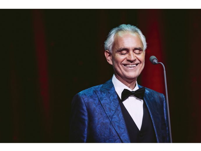 Legendary Tenor Andrea Bocelli takes Center Stage at Cunard Queen Anne Naming Ceremony in Liverpool