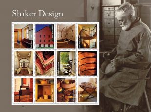 Shaker Design Celebrated on New Stamps