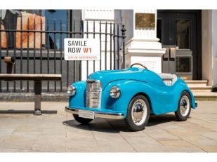 Austin Pedal Cars collaborates with Savile Row clothmaker Holland & Sherry launch J40 Continuation