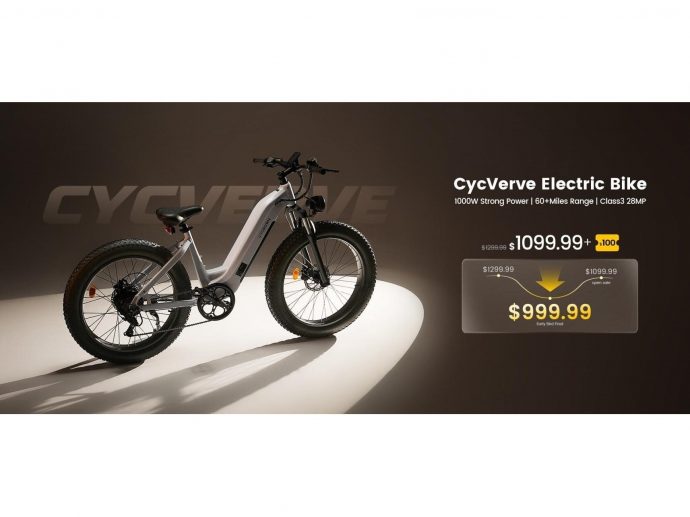 CYCROWN Introduces the CycVerve: An Extensive Innovation in Electric Biking on Presale Now