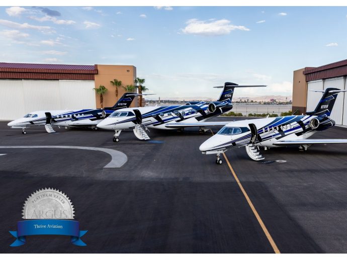 Private Jet Operator, Thrive Aviation Achieves Prestigious ARGU/US Platinum Elite Safety Rating