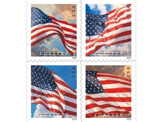 Postal Service Issues New U.S. Flag Stamps