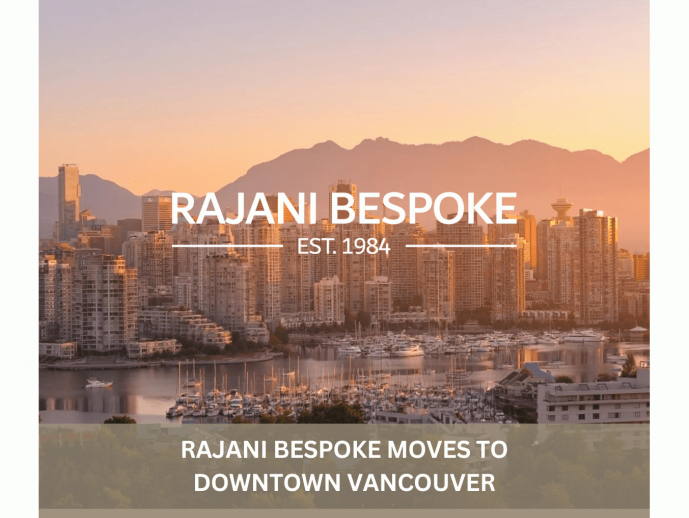 Rajani Bespoke Atelier Relocates to Downtown Vancouver to Accelerate Ambitions in Luxury Fashion