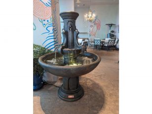 Fiore Stone Fountains Unveils Newest Fountain - The Courtyard Fleur De LIS Fountain