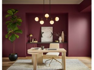 Behr Paint Company 2025 Color of the Year, "Rumors," a Deep Ruby Red That Makes a Statement