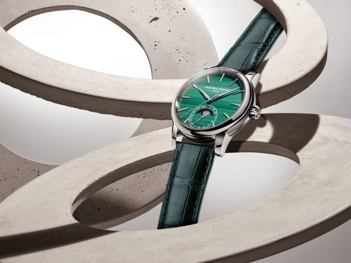 Classic Moonphase Date Manufacture: a limited-edition white gold piece with a malachite dial